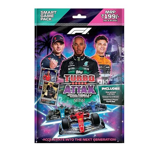 Topps F1 Turbo Attax 2023 – Smart Game Pack | Official Formula 1 Trading Card Game (Ages 6+) – ₹199