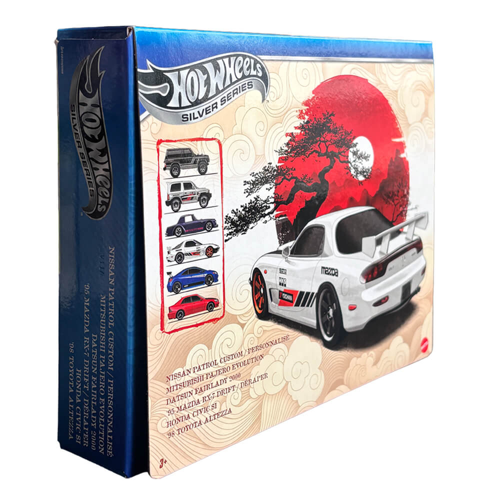 Hot Wheels Silver Series Streets of Japan 6-Pack Box
