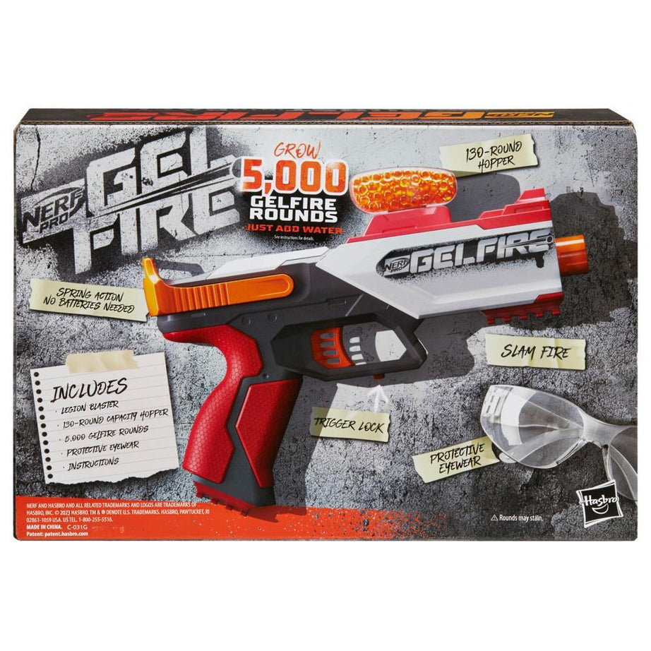 Nerf Pro Gelfire Legion Blaster, 5000 Gelfire Rounds, 130 Round Hopper, 14+