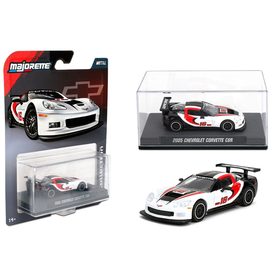 Majorette Collection Series Wave 2 – 2005 Chevrolet Corvette C6.R | 1:64 Scale Diecast Model (Ages 14+)