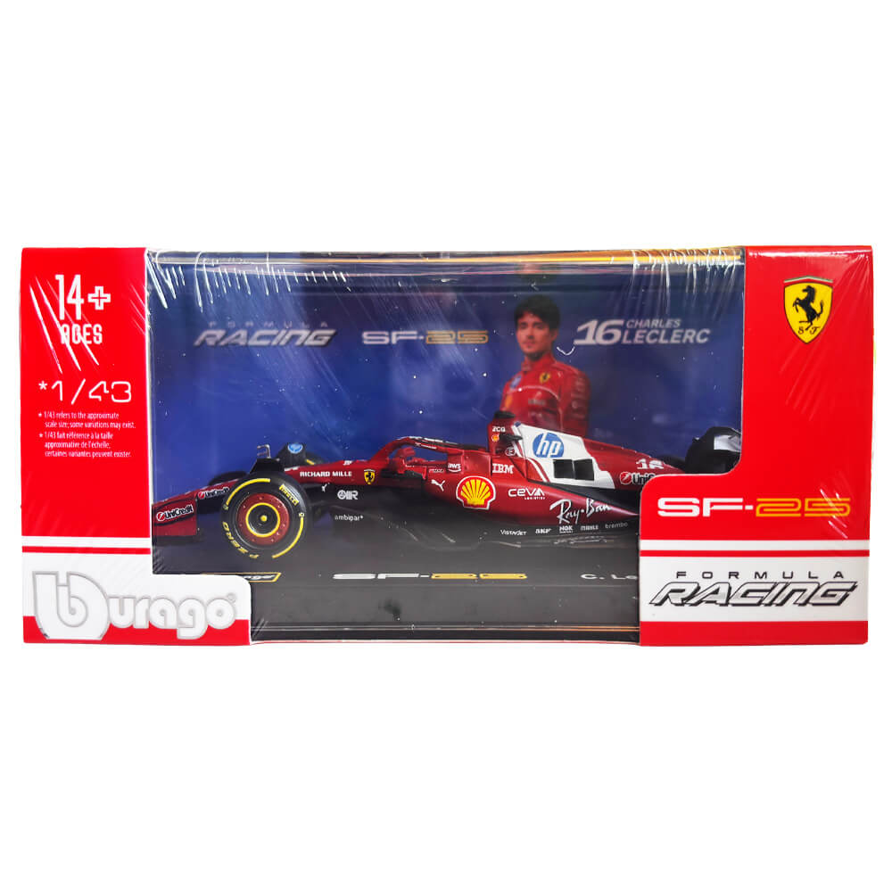 2025 Ferrari SF-25 No.16 (Charles Leclerc) – 1:43 Bburago Formula 1