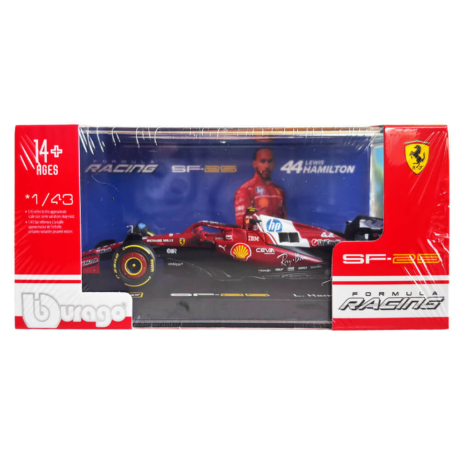 2025 Ferrari SF-25 No.44 (Lewis Hamilton) – 1:43 Bburago Formula 1
