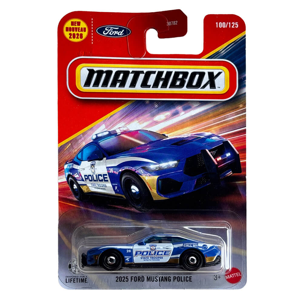 2025 Ford Mustang Police – Matchbox Mainline