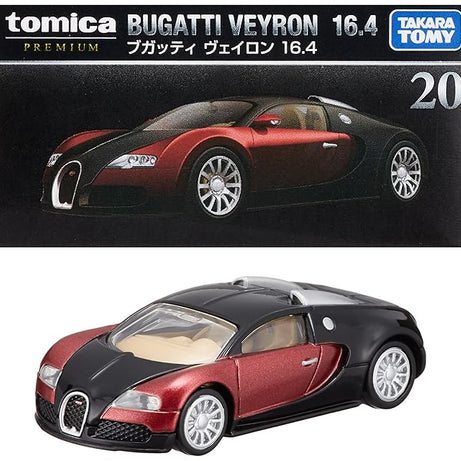 Tomica Premium – Bugatti Veyron 16.4 No.20 | Die-Cast Hypercar Model 1:62 Scale (Ages 6+)