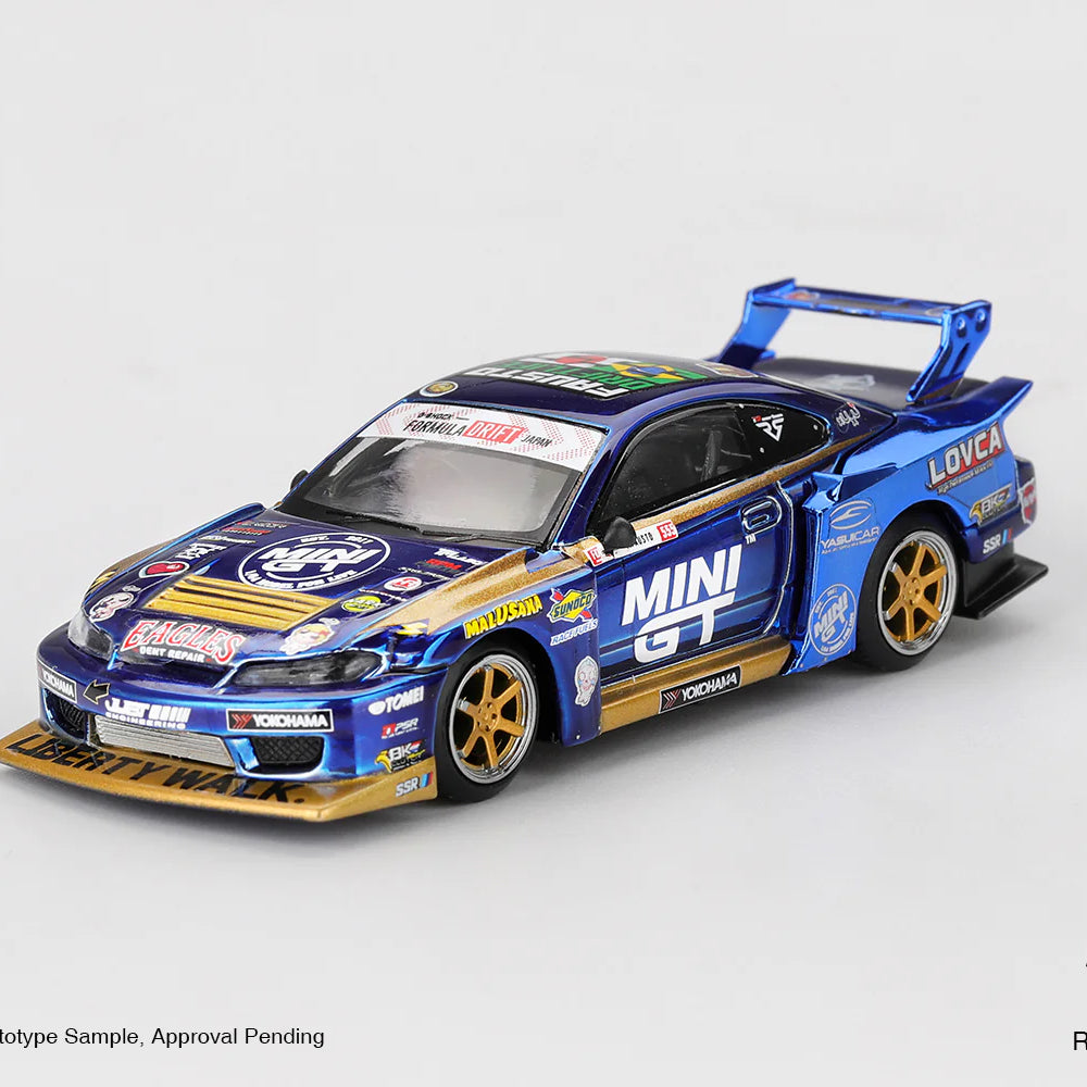 [Ships After 25 Jun - Tentative] Nissan LB★Super Silhouette S15 Silvia #555 Team Mini GT Liberty Walk 2025 Formula Drift – Mini GT Boxed