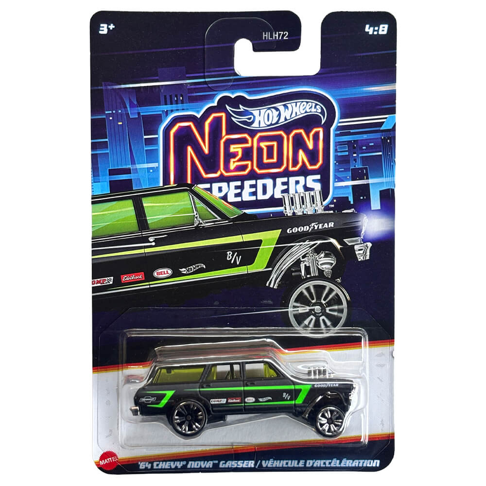 ’64 Chevy Nova Gasser – Hot Wheels Neon Speeders