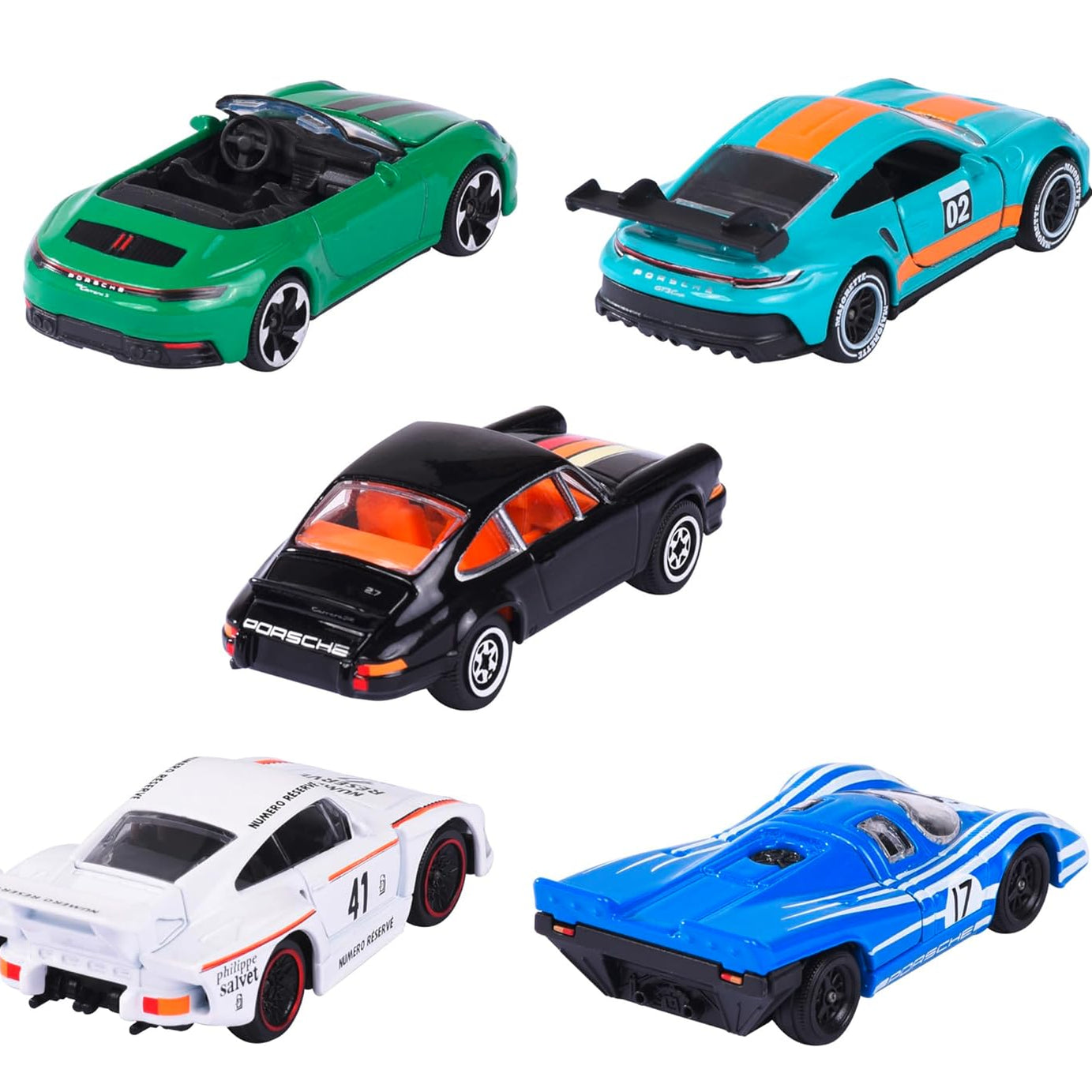 Majorette – Porsche 5-Piece Diecast Giftpack | 1:64 Scale Model Cars (Ages 3+)
