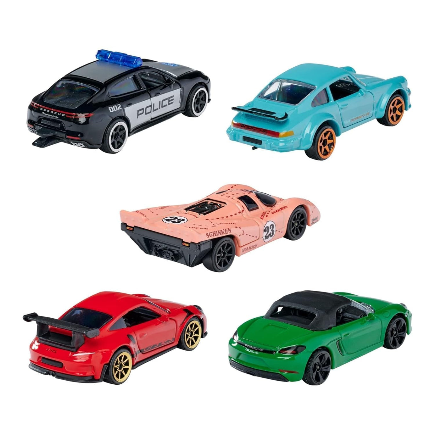 Majorette – Porsche 2025 5-Piece Diecast Giftpack | 1:64 Scale Model Cars (Ages 3+)