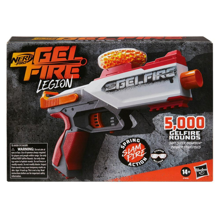 Nerf Pro Gelfire Legion Blaster, 5000 Gelfire Rounds, 130 Round Hopper, 14+