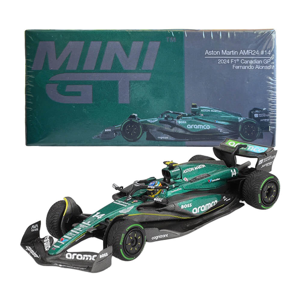 Aston Martin AMR24 #14 Fernando Alonso 2024 Canadian GP – Mini GT 1113 Boxed