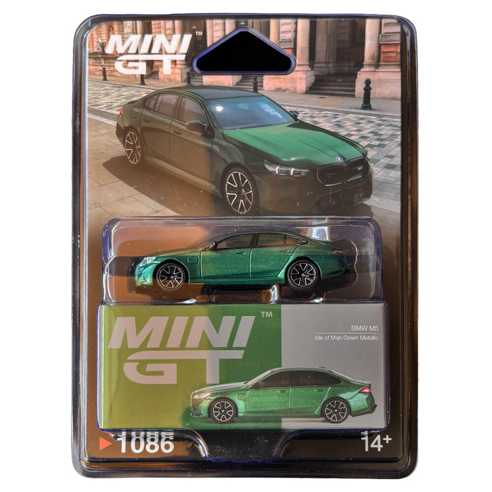 BMW M5 (G90) Isle of Man Green Metallic – Mini GT 1086 Blister Pack
