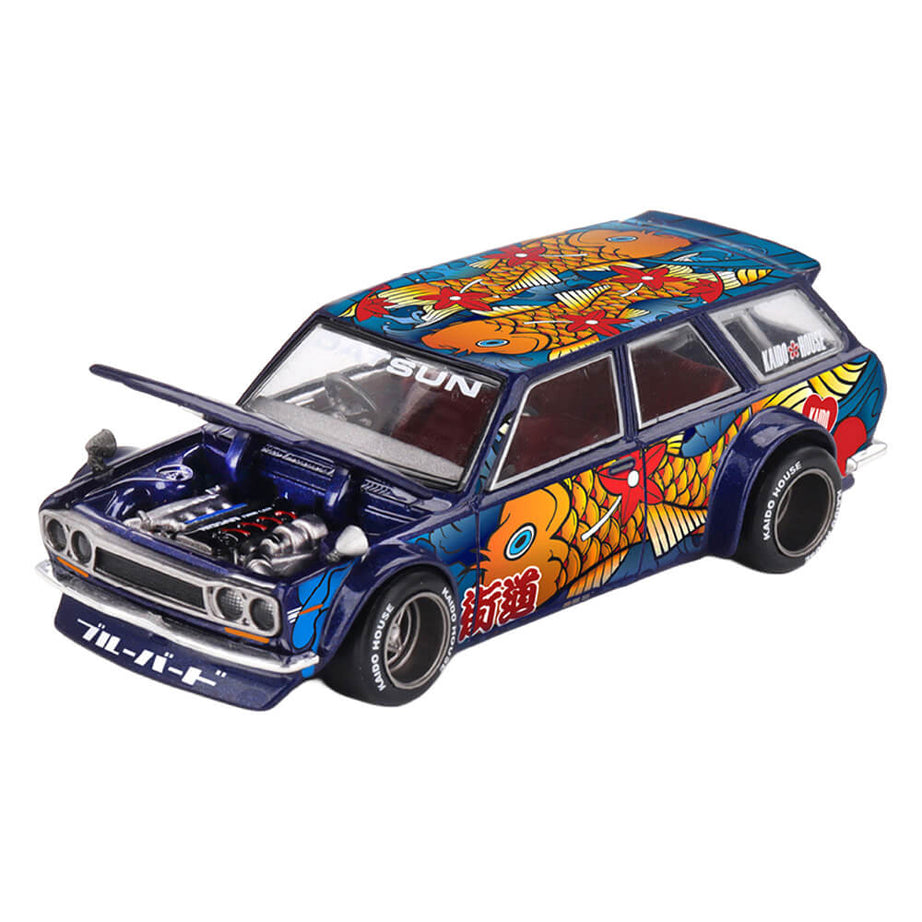 Datsun Kaido 510 Wagon Koi Wagon V1 – Kaido House x MINI GT KHMG248 Boxed