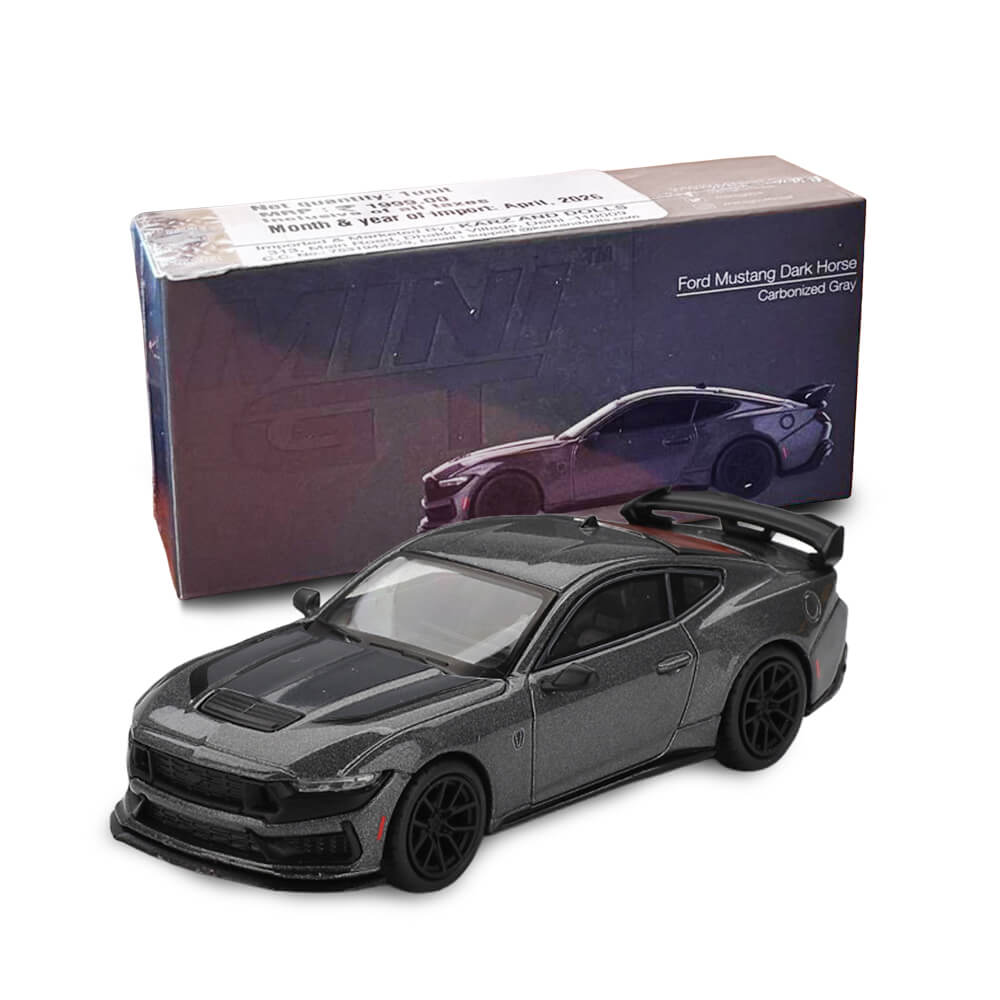 Ford Mustang Dark Horse 2024 Carbonized Gray – Mini GT 957 Boxed