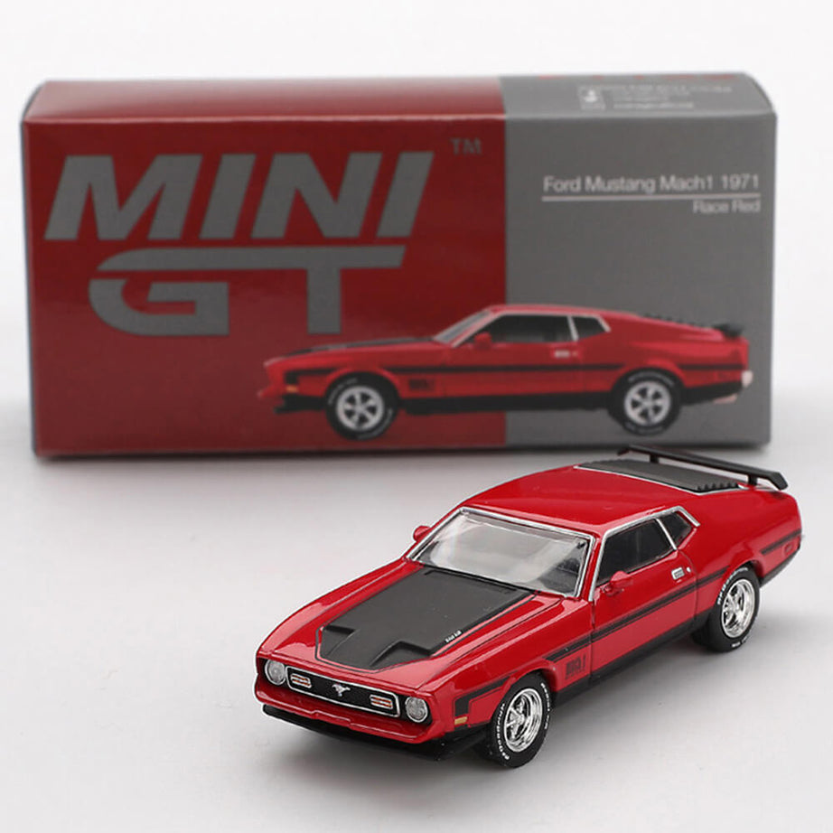 Ford Mustang Mach 1 1971 Race Red – Mini GT 1122 Boxed