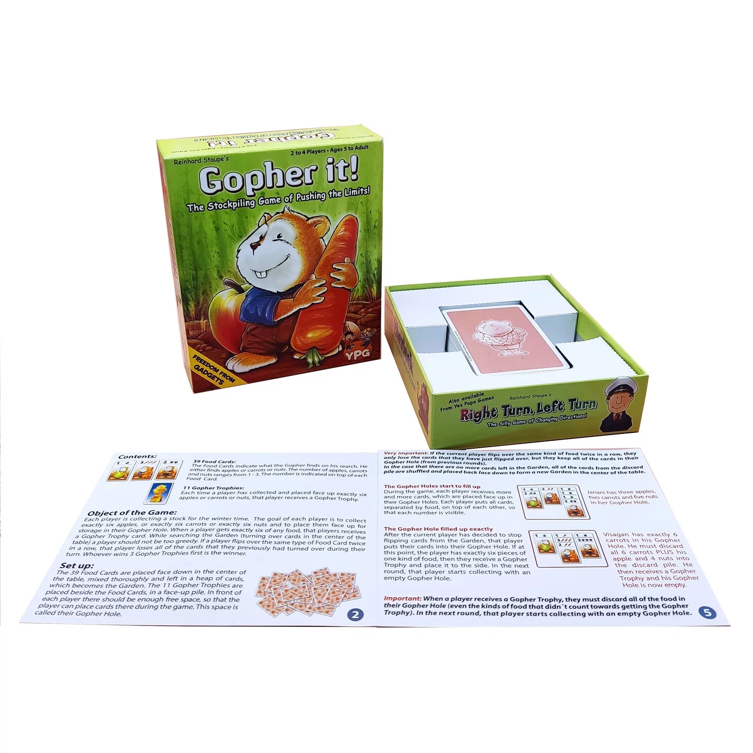 Gopher It | Quick & Cute Push‑Your‑Luck Card Game (Ages 5+)