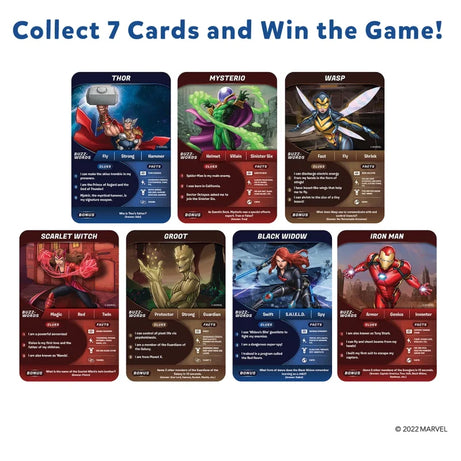 Skillmatics Guess in 10: Marvel – Trivia Card Game for Kids & Families (Ages 8+)