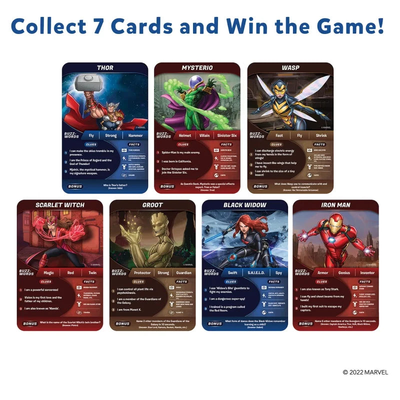 Skillmatics Guess in 10: Marvel – Trivia Card Game for Kids & Families (Ages 8+)