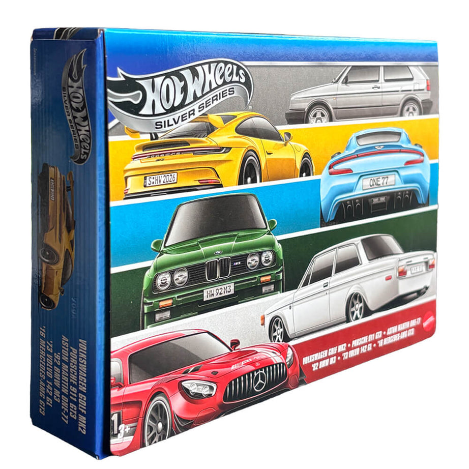 Hot Wheels Silver Series Euro Style 6-Pack Box
