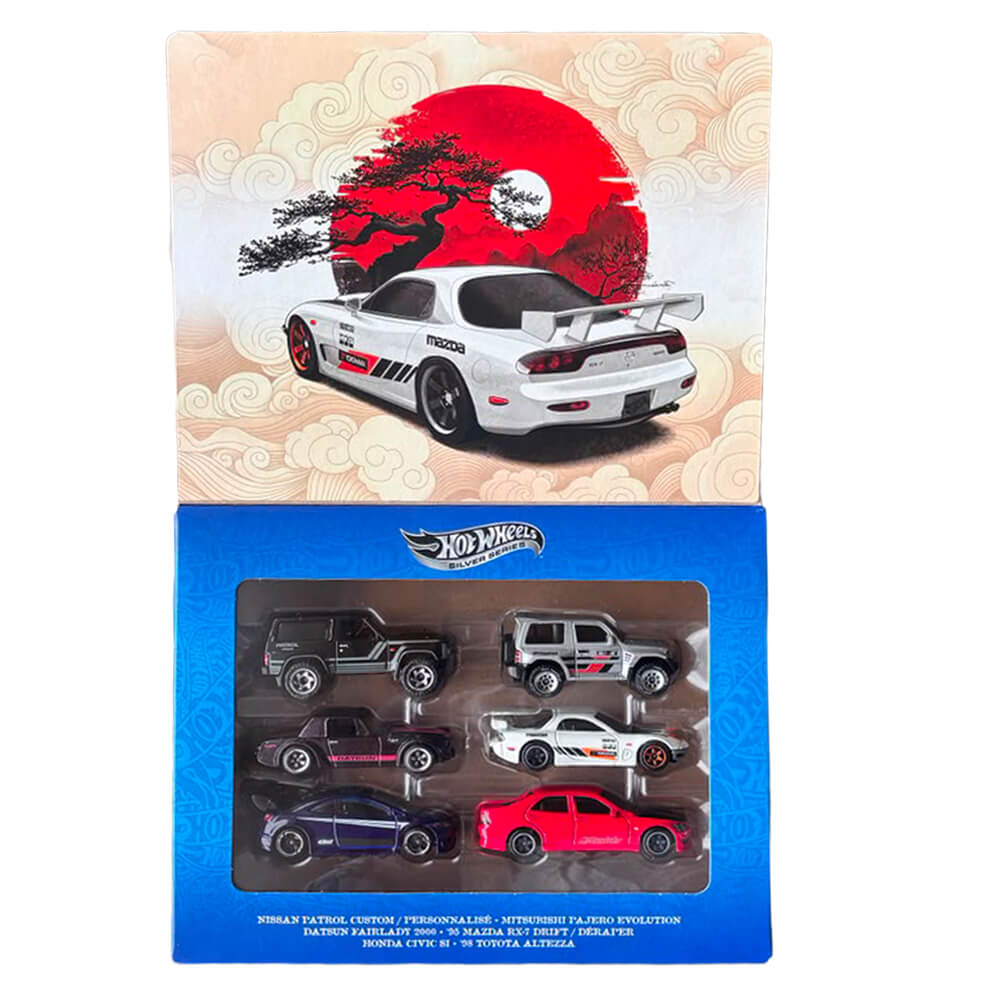 Hot Wheels Silver Series Streets of Japan 6-Pack Box