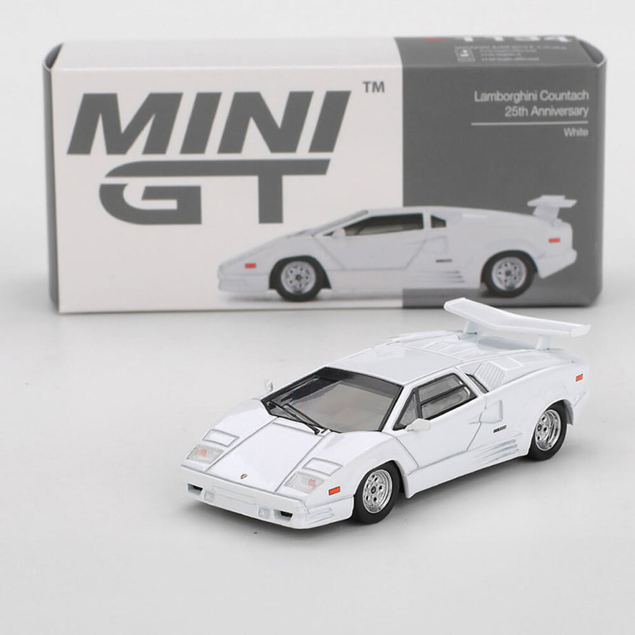 Lamborghini Countach 25th Anniversary White – Mini GT 1134 Boxed