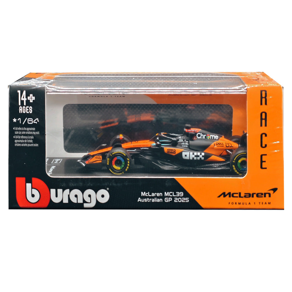 McLaren MCL39 No.81 (Oscar Piastri, 2025) – 1:64 Bburago Diecast