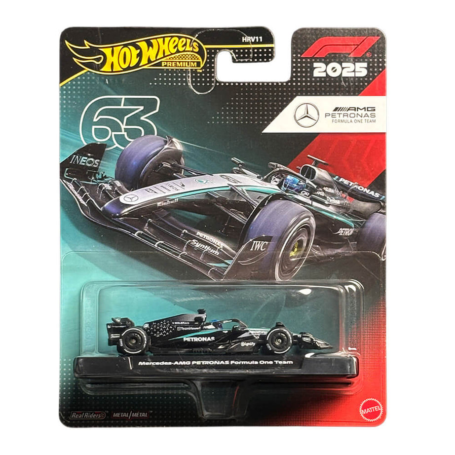 Mercedes-AMG PETRONAS 2025 Formula 1 Team #63 – Hot Wheels Premium