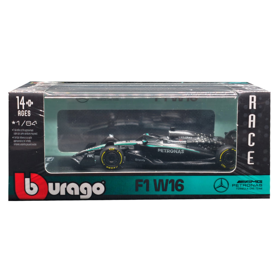 Mercedes-Benz W16 No.63 (George Russell, 2025) – 1:64 Bburago Diecast