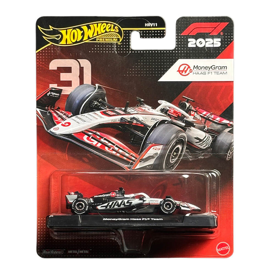 MoneyGram Haas 2025 Formula 1 Team Haas #31 – Hot Wheels Premium