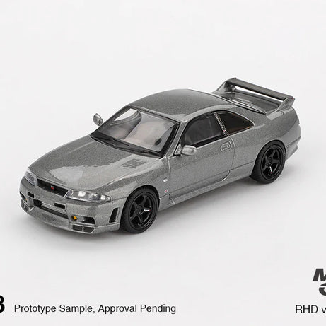 [Ships After 25 Jun - Tentative] Nissan Skyline GT-R Dark Metal Gray (NISMO BCNR33 CRS Version) – Mini GT Boxed