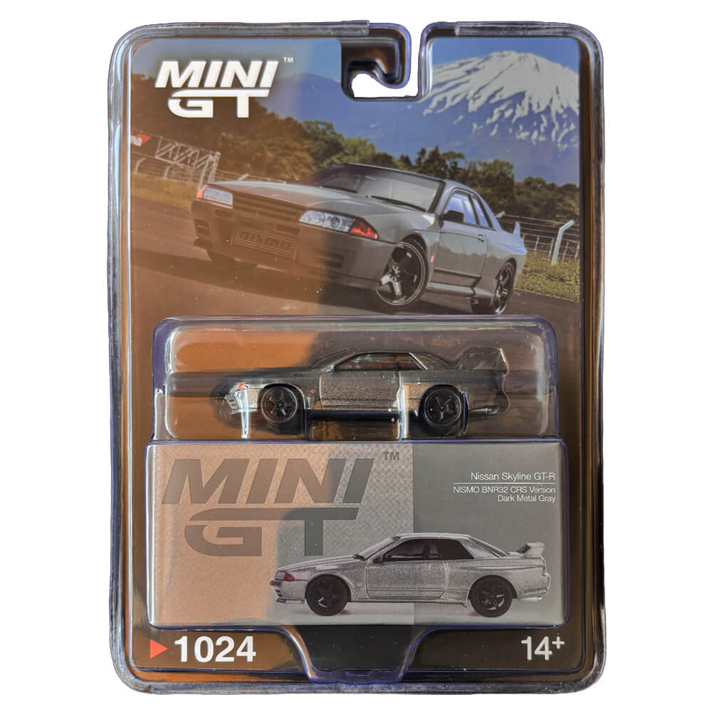 Nissan Skyline GT-R (NISMO BNR32 CRS Version) Dark Metal Gray – Mini GT 1024 Blister Pack