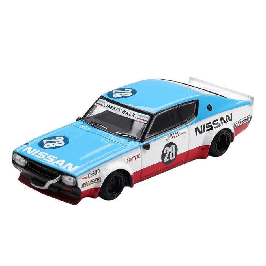 [Ships After 13 July - Tentative] Nissan Skyline Kenmeri Liberty Walk Nissan Racing '75 Concept – MINI GT 1212 Boxed