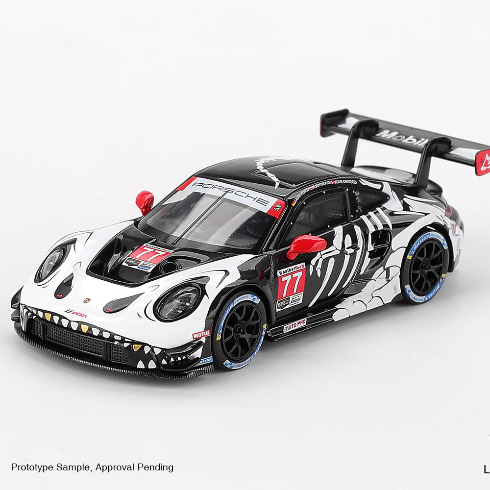 [Ships After 25 Jun - Tentative] Porsche 911 GT3 R #77 AO Racing 2025 IMSA Petit Le Mans – Mini GT Boxed