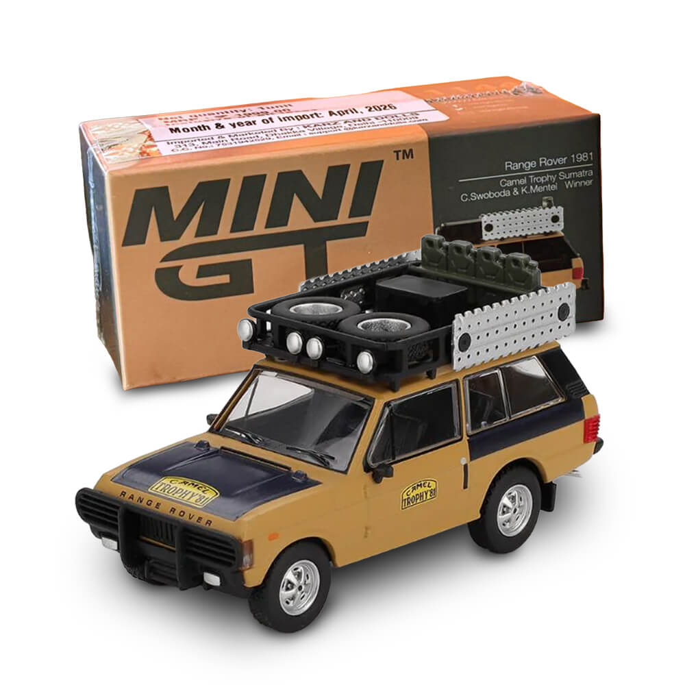 Range Rover 1981 Camel Trophy Sumatra Csowboda Kmentel Win – Mini GT 1144 Boxed