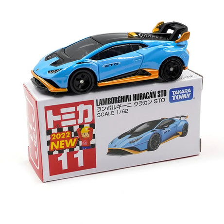 Tomica – Lamborghini Huracán STO No.11 | Die-Cast Supercar Model 1:64 Scale (Ages 3+)