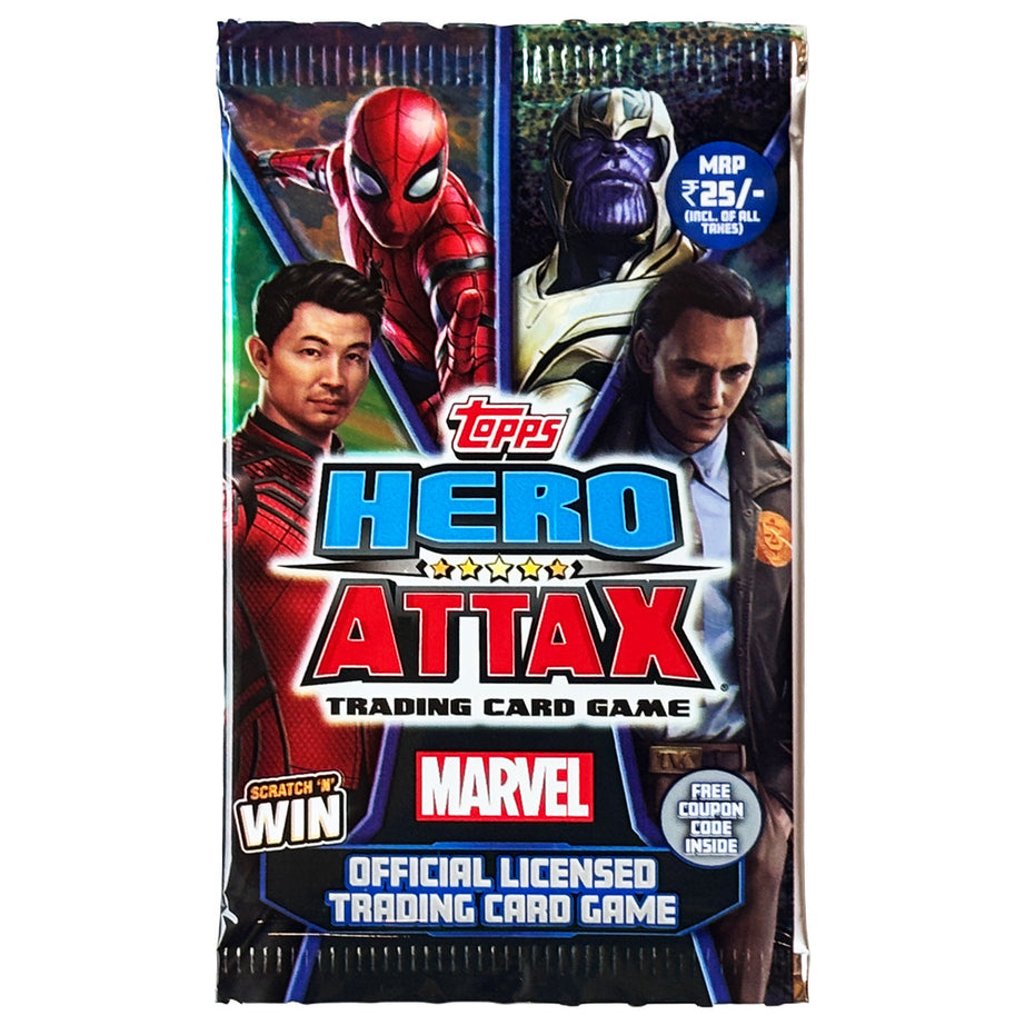 Topps 2022 Hero Attax Marvel Trading Card Game – Single Pack