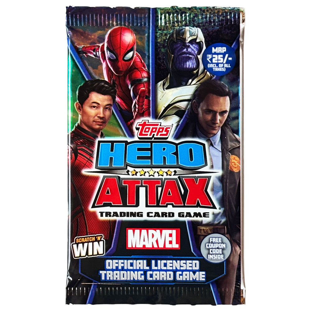 Topps 2022 Hero Attax Marvel Trading Card Game – Single Pack