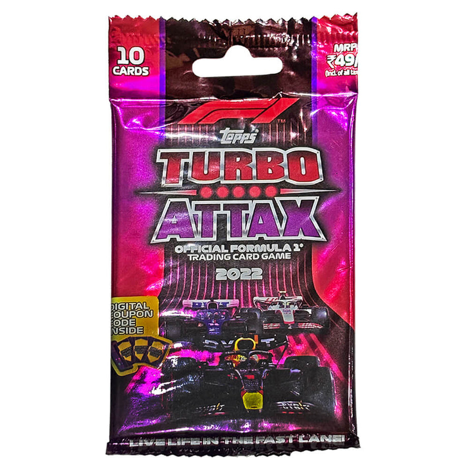 Topps F1 Turbo Attax 2022 – Single Pack | Official Formula 1 Trading Card Game