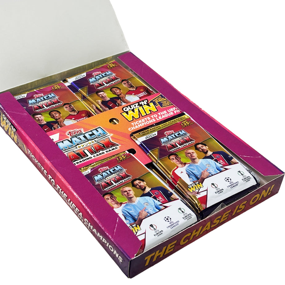 Topps 2023/24 UEFA Champions League Match Attax Trading Card Game Box