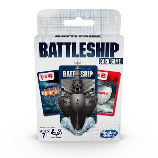 Hasbro Gaming – Battleship Classic Card Game | Strategic Naval Combat in Card Format (Ages 7+)