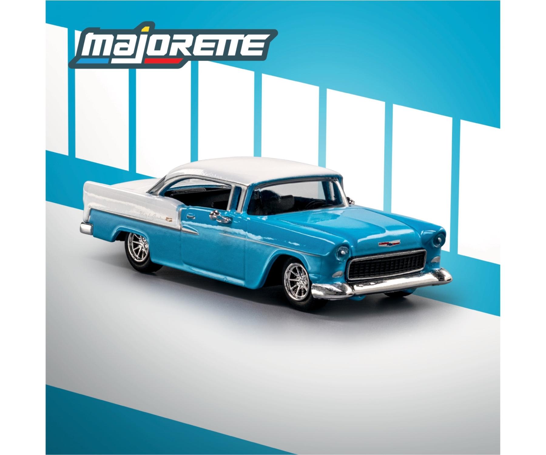 Majorette Collection – 1955 Chevrolet Bel Air Diecast Model Car | 1:64 Scale (Ages 14+)