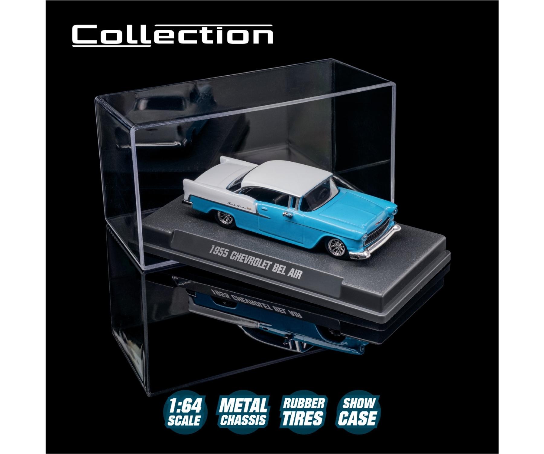 Majorette Collection – 1955 Chevrolet Bel Air Diecast Model Car | 1:64 Scale (Ages 14+)