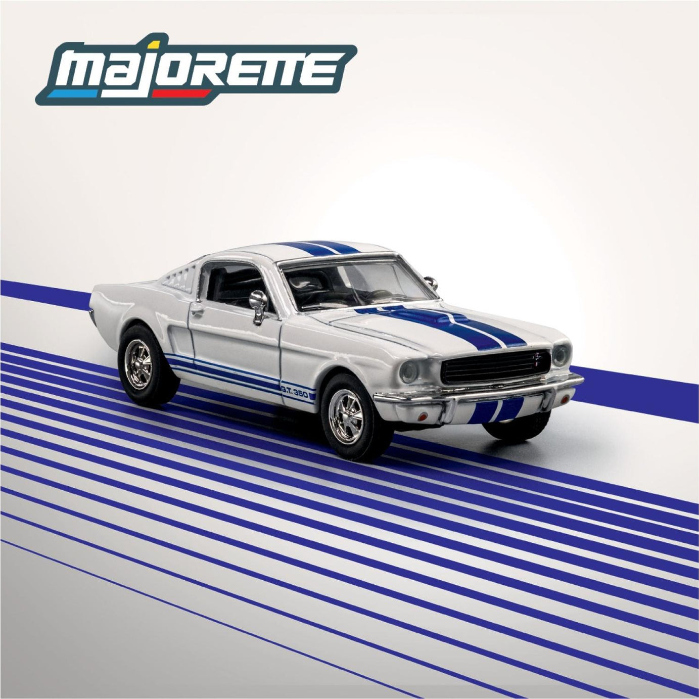 Majorette Collection – 1965 Shelby GT350 Diecast Model Car | 1:64 Scale (Ages 14+)