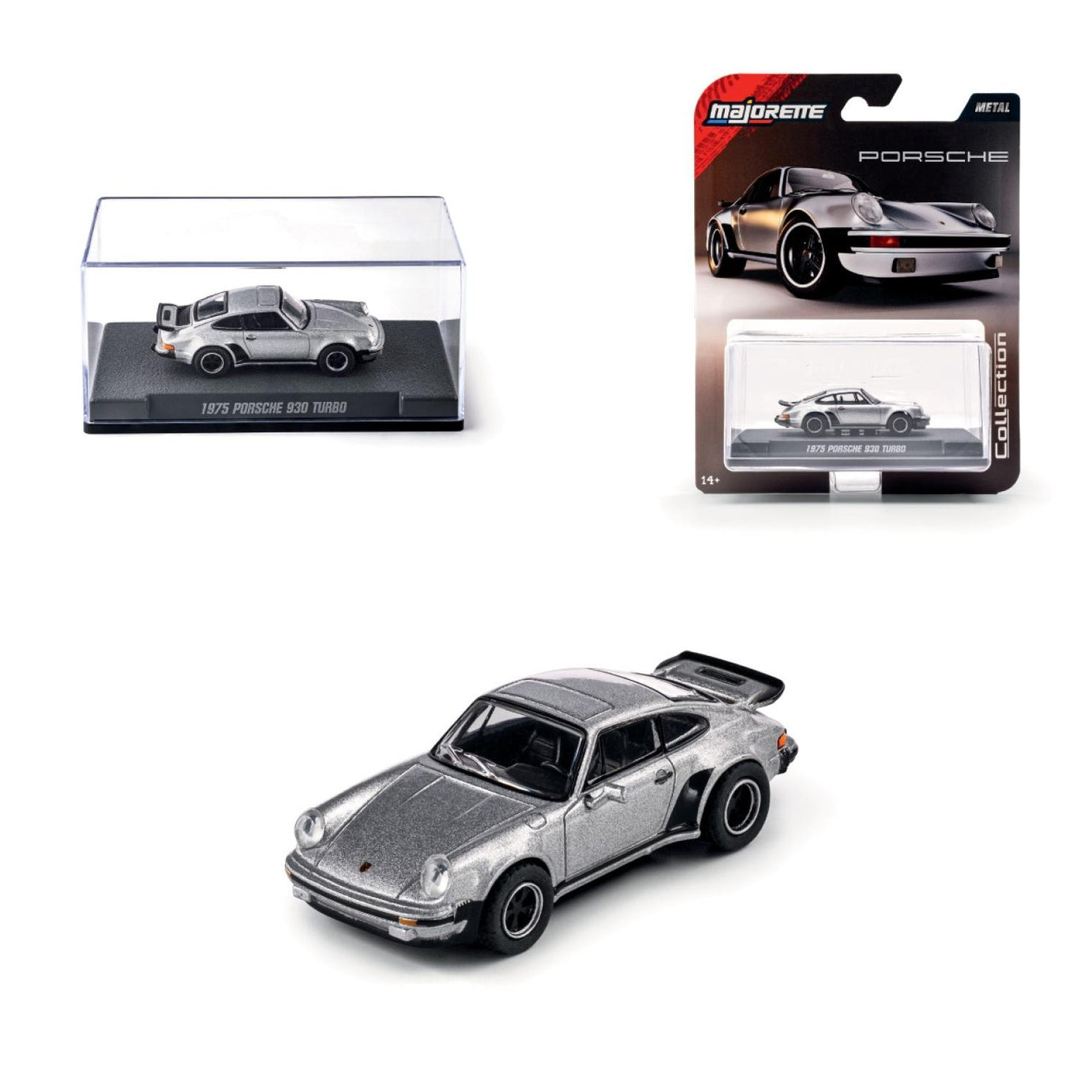 Majorette Collection – 1975 Porsche 930 Turbo Diecast Model Car | 1:64 Scale (Ages 14+)