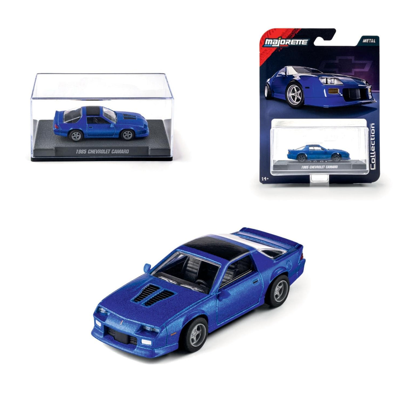 Majorette Collection – 1985 Chevrolet Camaro Diecast Model Car | 1:64 Scale (Ages 14+)