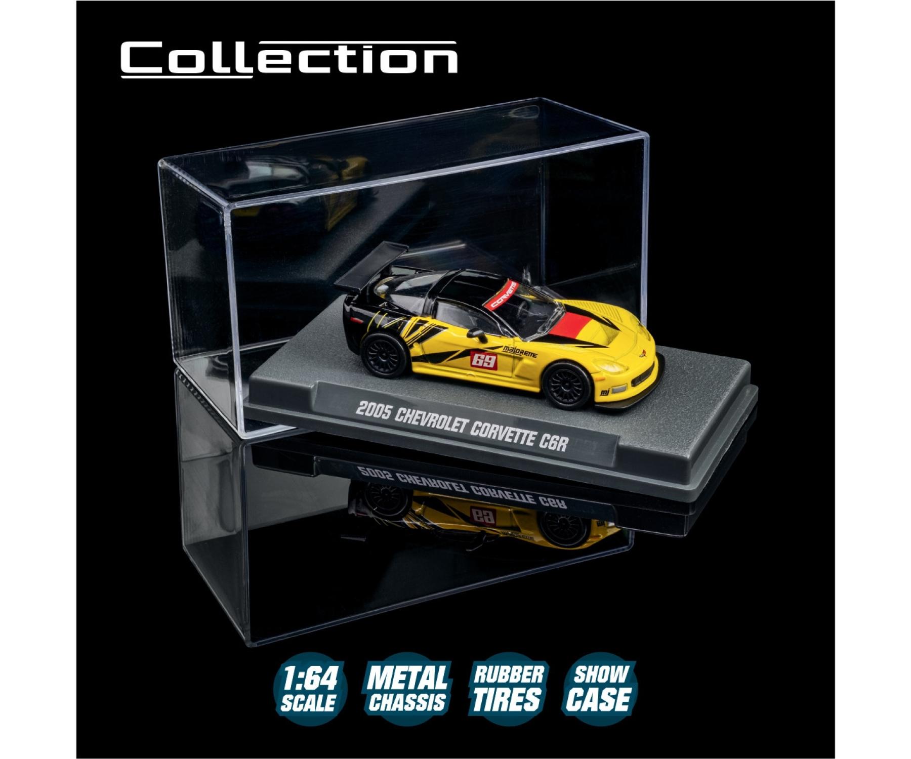Majorette Collection – 2005 Chevrolet Corvette C6 R Diecast Model Car | 1:64 Scale (Ages 14+)