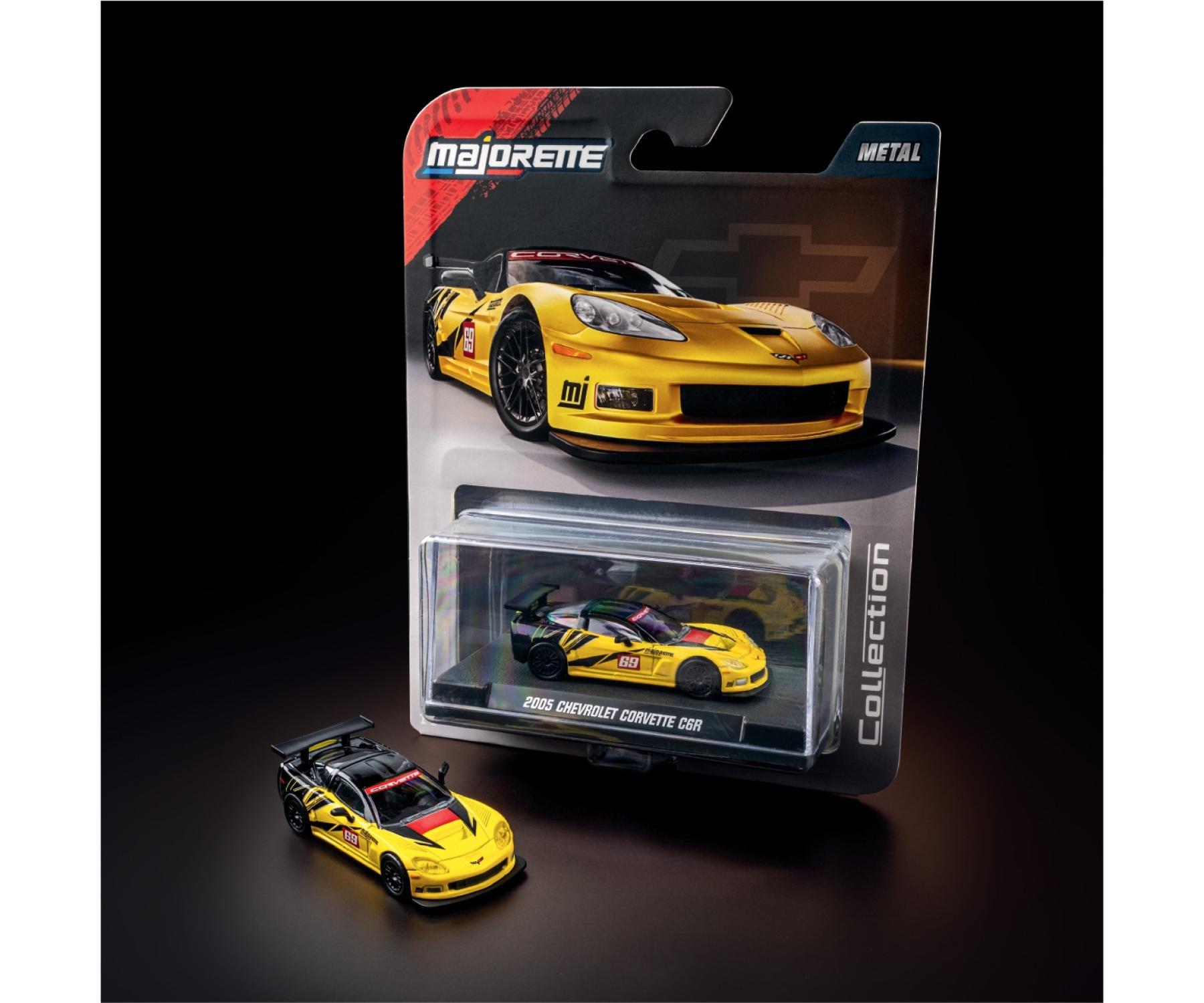 Majorette Collection – 2005 Chevrolet Corvette C6 R Diecast Model Car | 1:64 Scale (Ages 14+)