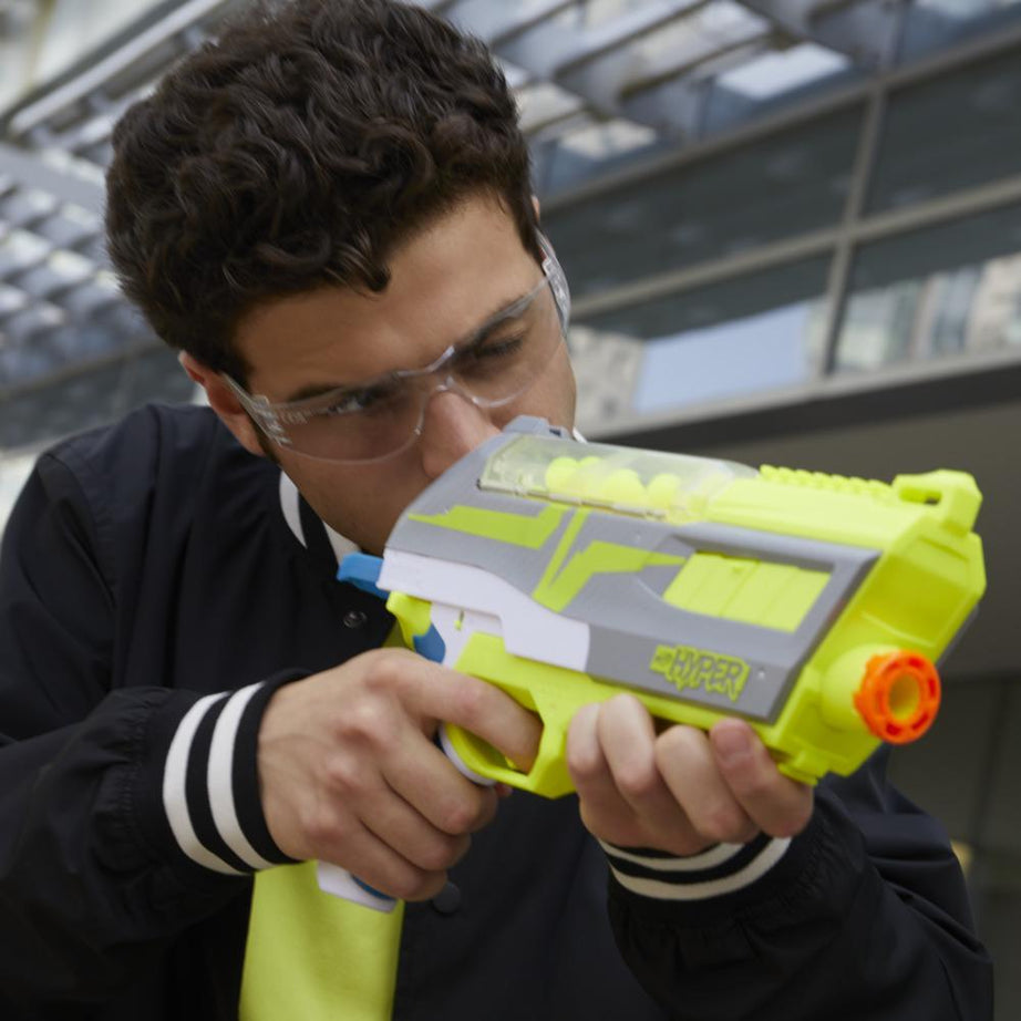 Nerf Hyper Impulse-40 Blaster, 30 Nerf Hyper Rounds, Spring-Open Hopper, Up To 110 FPS, 14+