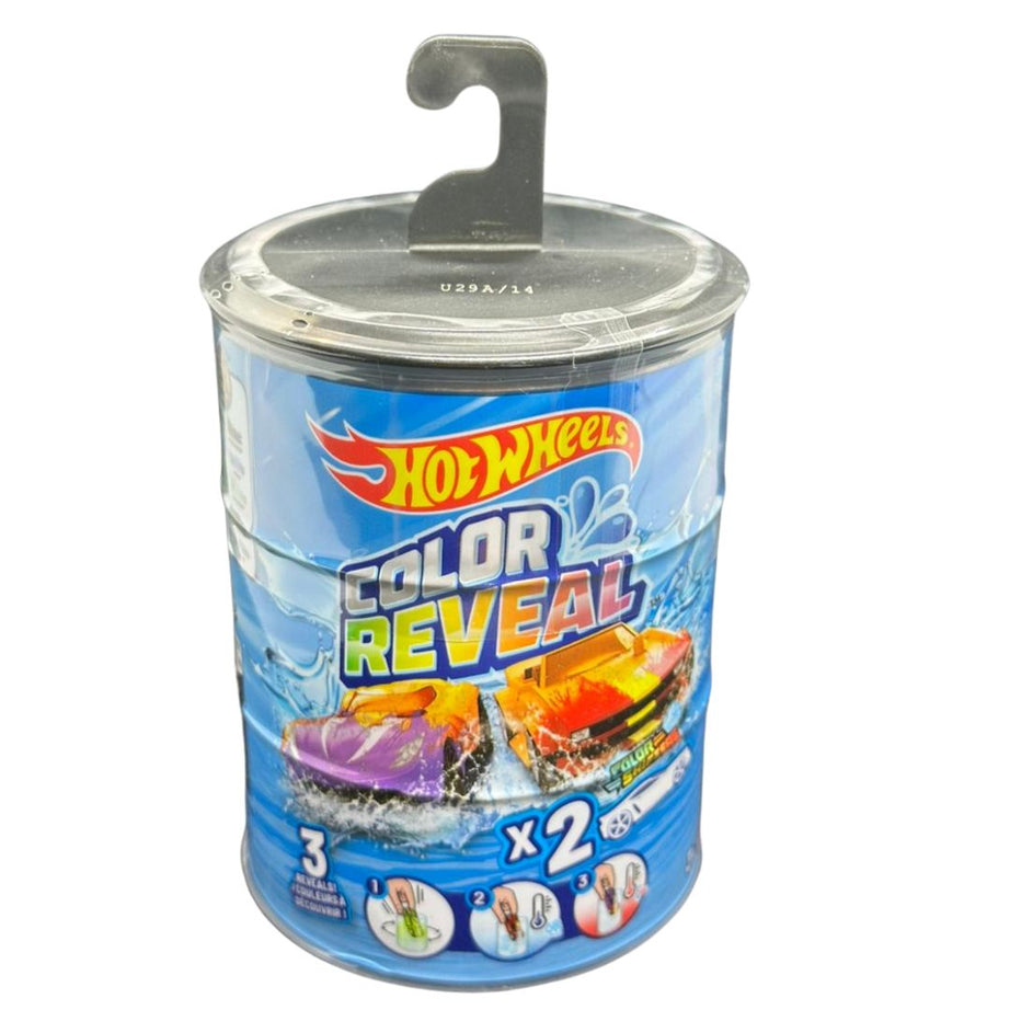 Hot Wheels Colour Reveal Pack – Black Lid (2 Color Shifters Cars, 10 to Collect)