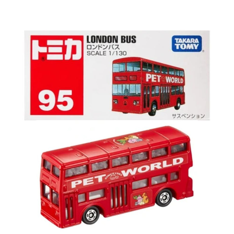 Tomica – London Bus No. 95 | Die-Cast Model Bus 1:130 Scale (Ages 3+)