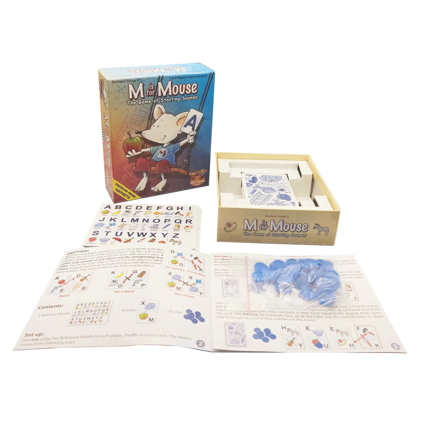 M is for Mouse | Fast & Fun Letter-Matching Card Game (Ages 6+)